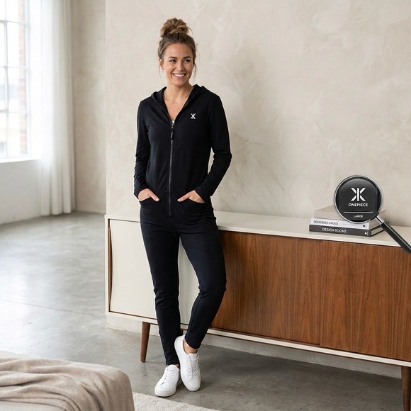 Onepiece Norway Slim Fit Black Jumpsuit - Unisex Size XS - Picture 2 of 9